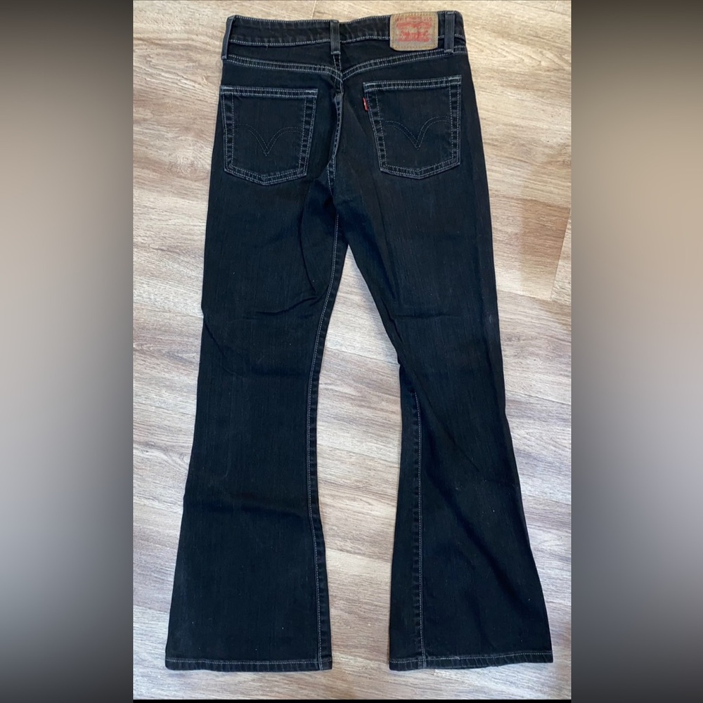 Levi's Women's Low Flare Black Jeans - Picture 4 of 5